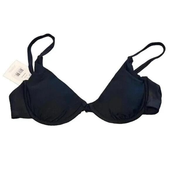 NWT Andie The Sicily Top Underwire Hook Closure Removable Cups XS Black #3690 - Picture 2 of 15